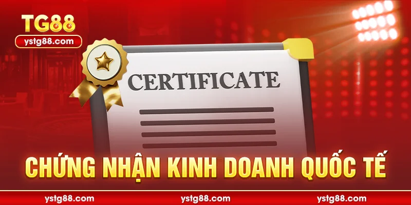 Giấy Phép Hoạt Động TG88: Minh Chứng Vững Chắc Cho Sự Uy Tín 2 Chứng nhận kinh doanh quốc tế